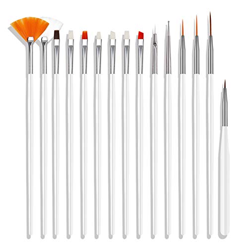 Yimart 20PCS Nail Art Design Dotting Painting Drawing Polish Brush Pen Tools