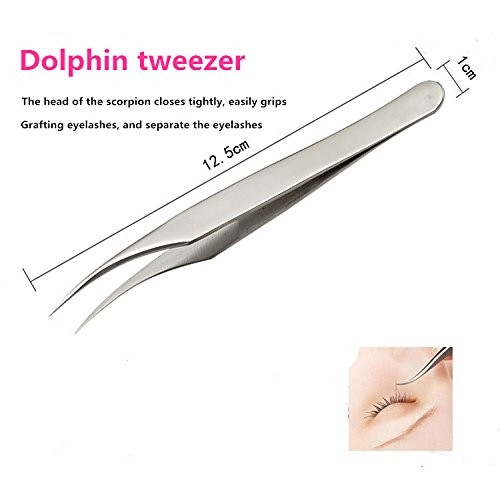 Yimart® Professional Eyebrow Tweezer Set False Eyelash Extension Tool Kits Se...