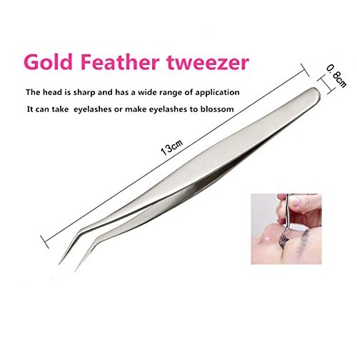 Yimart® Professional Eyebrow Tweezer Set False Eyelash Extension Tool Kits Se...