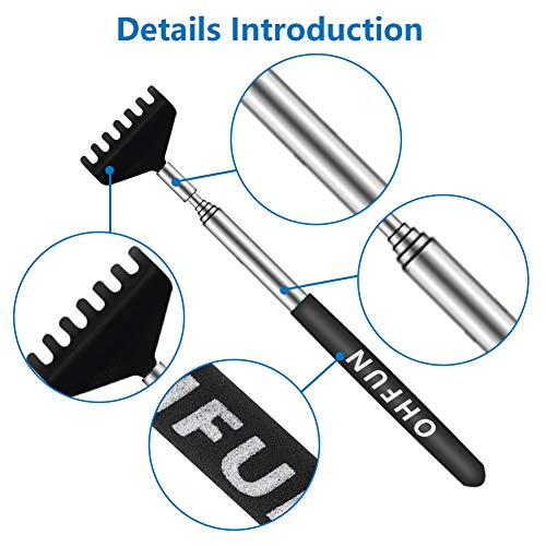 6 Pack Extendable Back Scratcher - Portable Telescoping Metal Back Scratchers...