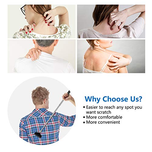 6 Pack Extendable Back Scratcher - Portable Telescoping Metal Back Scratchers...
