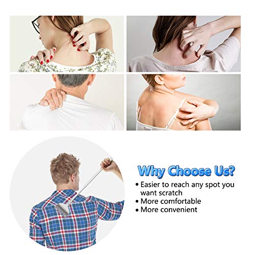 Extendable Back Scratcher for Men - YIMICOO 3 Pack Portable Telescopic Metal ...