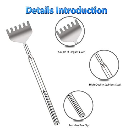 Extendable Back Scratcher for Men - YIMICOO 3 Pack Portable Telescopic Metal ...