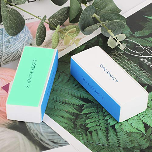 Nail Files and Buffers, Professional Manicure Tools Kit with 5pcs Nail Buffer...