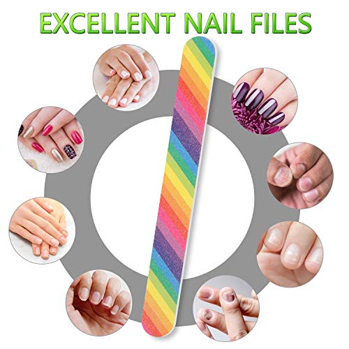 YIMICOO 12PCS Nail Files 150/150 Grit, Emery Boards for Nails, Professional D...
