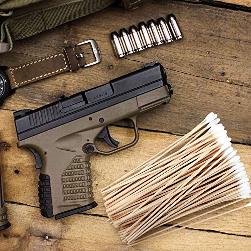 Yinghezu 200 Pcs Count 6" Inch Long Cotton Swabs with Wooden Handles Cotton T...