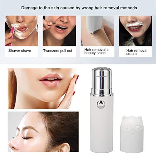 Electric Hair Remover, Women Cordless Electric Epilator, Facial Hair Removal ...