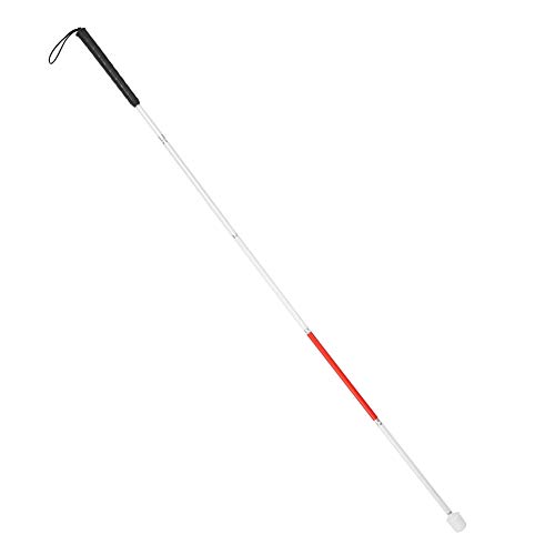 Foldable Walking Stick, Aluminum Alloy Reflective Blind Walking Stick Guide B...