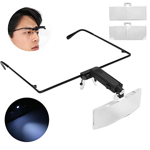 Headband Magnifying Glass, Head Mount Magnifying Glasses, Eyeglasses Magnifie...