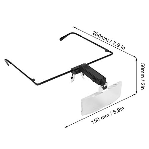 Headband Magnifying Glass, Head Mount Magnifying Glasses, Eyeglasses Magnifie...