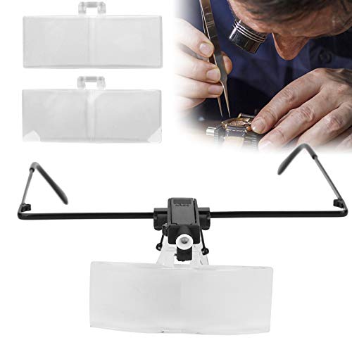 Headband Magnifying Glass, Head Mount Magnifying Glasses, Eyeglasses Magnifie...