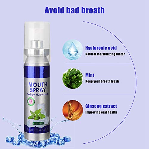 Mouth Spray,Mint Flavor Breath Refreshing Mouth Spray Bad Breath Removal Oral...