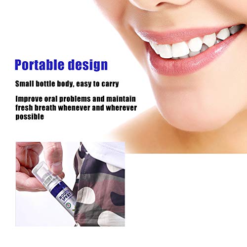 Mouth Spray,Mint Flavor Breath Refreshing Mouth Spray Bad Breath Removal Oral...