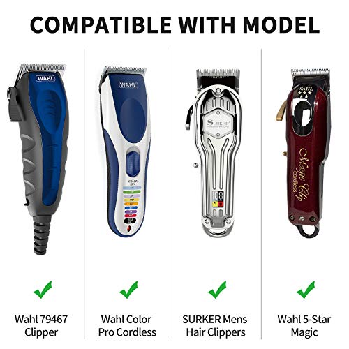 YINKE Clipper Guards Premium for Wahl Hair Clippers Trimmers with Metal Clip ...