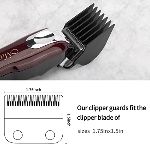 YINKE Clipper Guards Premium for Wahl Hair Clippers Trimmers with Metal Clip ...