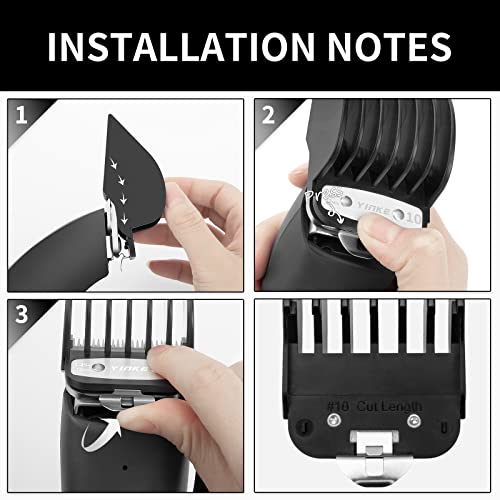 YINKE Clipper Guards Premium for Wahl Hair Clippers Trimmers with Metal Clip ...