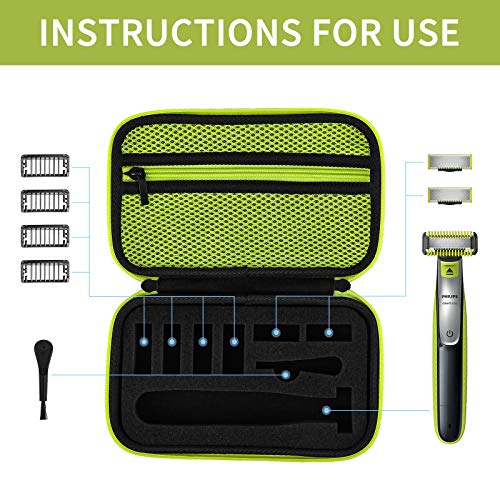 Yinke Hard Case for Philips Norelco OneBlade QP2520, QP2530, QP2620, QP2630, ...