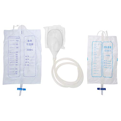 YINUODAY Urinals Collector with 2 Urine Catheter Bags, Portable Silicone Urin...