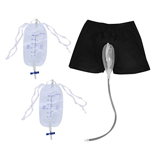 YINUODAY Urinals Collector with Urine Catheter Bags, Portable Silicone Urinal...