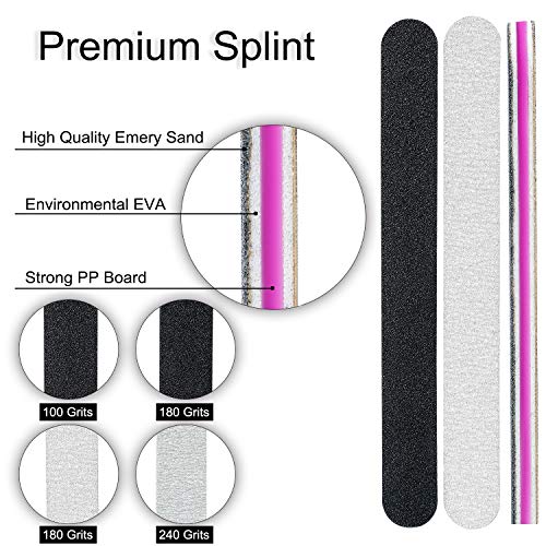 12PCS Nail Files,Professional Manicure Pedicure Tools Which Can Shape and Smo...