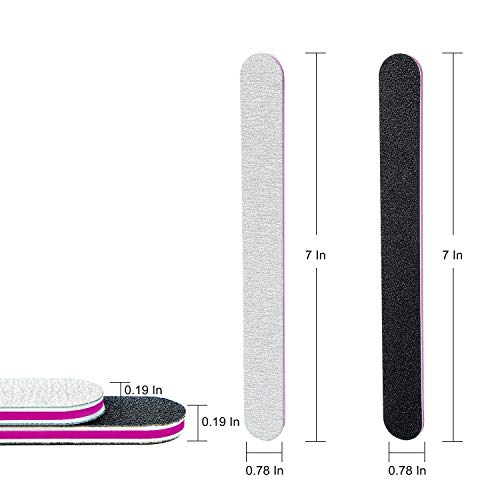 12PCS Nail Files,Professional Manicure Pedicure Tools Which Can Shape and Smo...