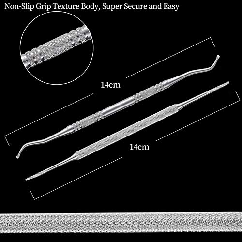 2PCS Ingrown Toenail File and Lifter with Storage Case,YINYIN100% Stainless S...