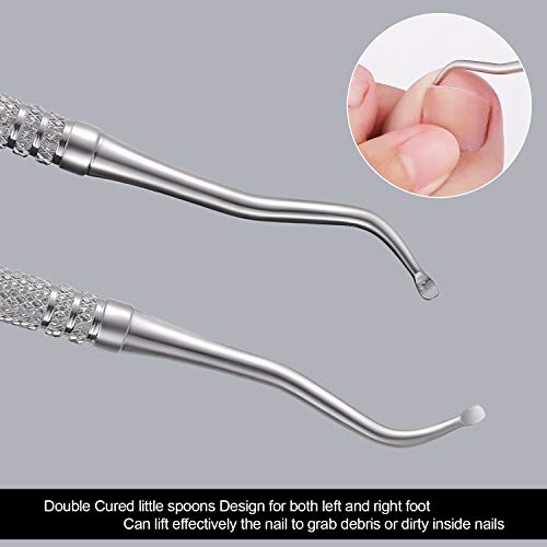 2PCS Ingrown Toenail File and Lifter with Storage Case,YINYIN100% Stainless S...