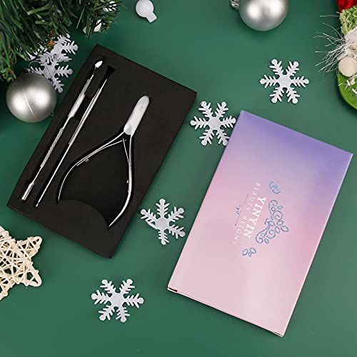 Cuticle Trimmer with Cuticle Pusher -YINYIN Cuticle Remover Cuticle Nippers P...