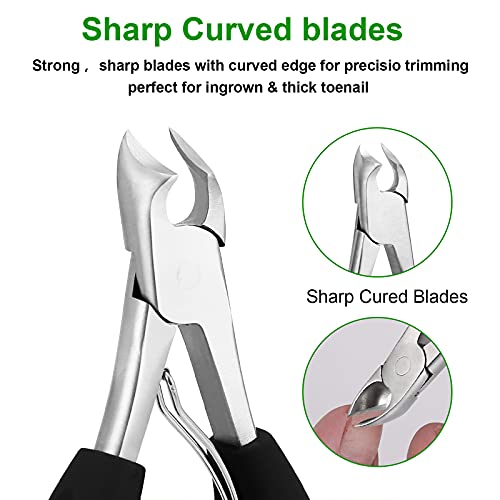Podiatrist Toenail Clippers,YINYIN Professional Thick & Ingrown Toe Nail Clip...