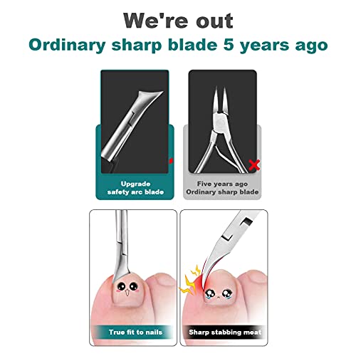 Podiatrist Toenail Clippers,YINYIN Professional Thick & Ingrown Toe Nail Clip...