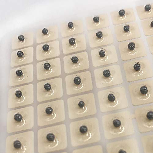 Yiphates 600 Counts Ear Seed Kit, 1Pcs Probe, 1Pcs Acupuncture Chart, 1Pcs Tw...