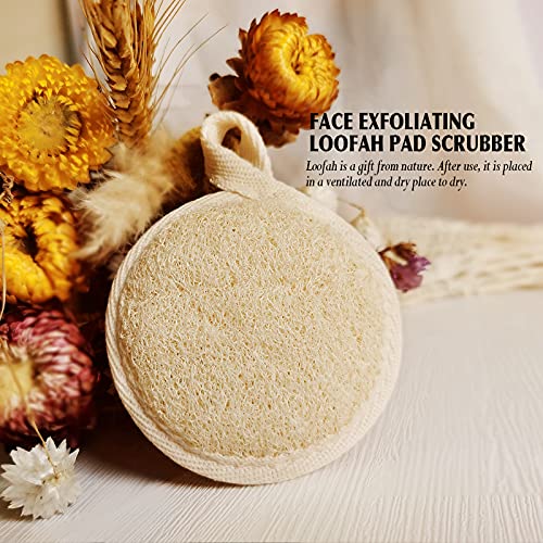 Face Exfoliating Loofah Pad Scrubber, Manual Facial Cleansing and Makeup Remo...