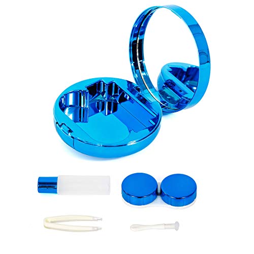 YiQiYi Exquisite Eye Lenses Container- Drift Sand Contact Lens Case Contact L...