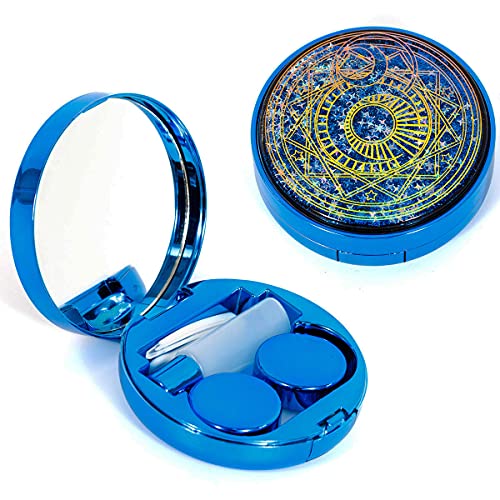 YiQiYi Exquisite Eye Lenses Container- Drift Sand Contact Lens Case Contact L...