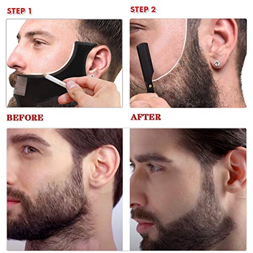 Beard Shaper - Beard Shaping Tools - Include Beard Template Guide, Profession...