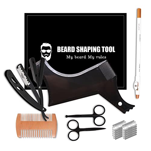 Beard Shaper - Beard Shaping Tools - Include Beard Template Guide, Profession...