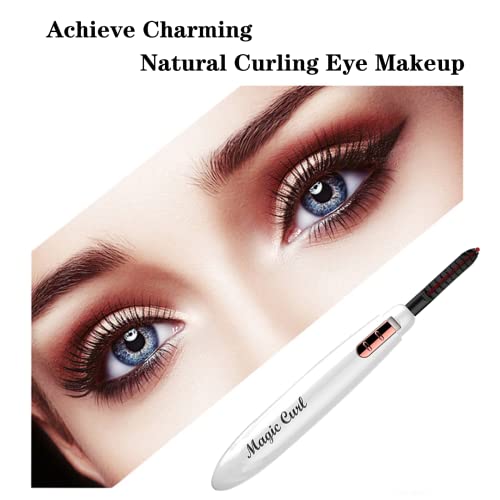 Heated Eyelash Curler, Electric Eyelash Curlers - Portable Lash Curler , Long...