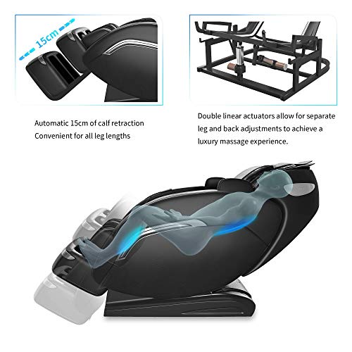 YITAHOME Full Body Massage Chair Zero Gravity 145CM/57.08“ SL Track Shiatsu D...