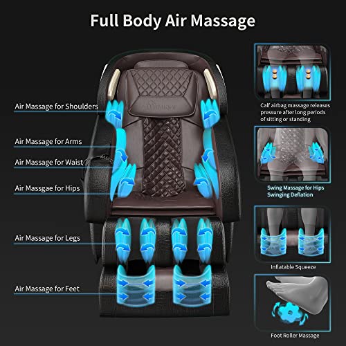 YITAHOME Zero Gravity Massage Chair SL Track, Full Body Shiatsu Massage Recli...