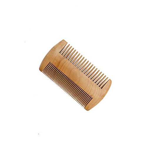 Beard Brush and Comb Set - Bamboo Brush with Boar Bristles and Pear Wood Comb...