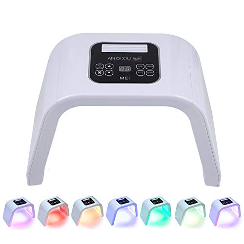LED Face Mask, 7 Color PDT LED Photon Lamp Facial Body Therapy Touch Screen F...