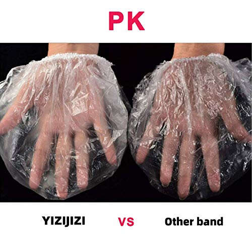 YIZIJIZI 30PCS Disposable Shower Caps, Large Thick Clear Waterproof Shower Ca...