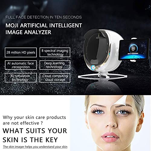 Portable Skin Care Analysis Facial Moisture Oil Analyzer with The Test of Ski...