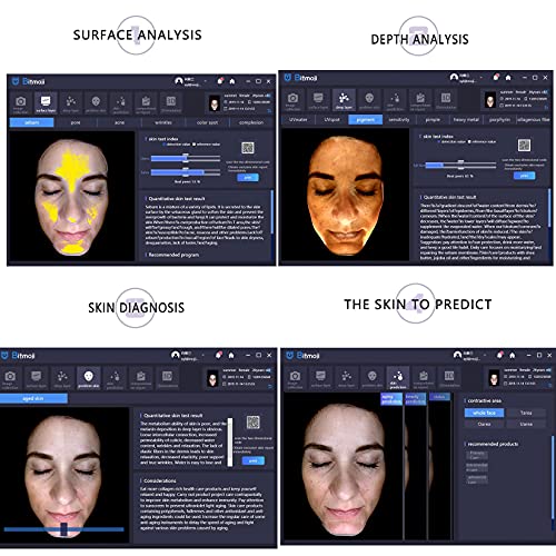 Portable Skin Care Analysis Facial Moisture Oil Analyzer with The Test of Ski...