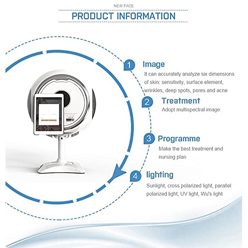 Skin Analyzer Smart AI Digital Skin Analysis Facial Imaging System for Beauty...