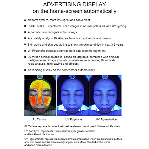 YJF-MRY Portable Skin Diagnosis System Smart Skin Analysis Machine Profession...