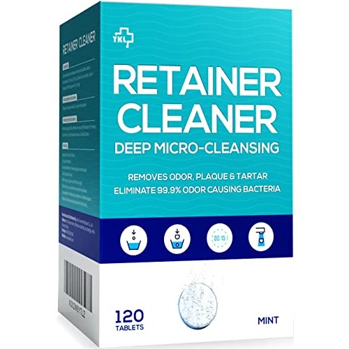 Retainer & Denture Cleaner Tablets 120 Pcs (4 Months Supply) - Retainer Clean...