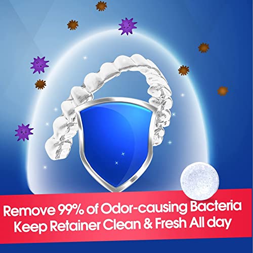 Retainer & Denture Cleaner Tablets - 4 Months Supply (120 pcs) Dental Retaine...