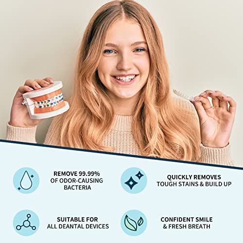 Retainer & Denture Cleaner Tablets - 4 Months Supply (120 pcs) Dental Retaine...