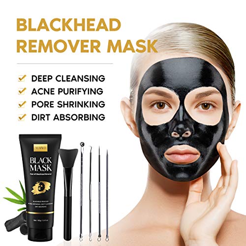 Blackhead Remover Mask Kit, Peel Off Black Mask, Purifying Charcoal Face Mask...